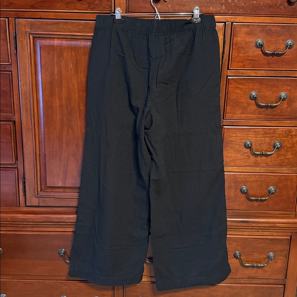 Old Navy Black Wide-Leg Pants Large - Picture 3 of 4
